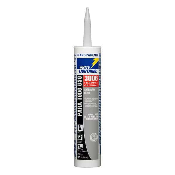 Hybrid Caulk, 10 oz, Cartridge, Clear, Hybrid Base, 3006
