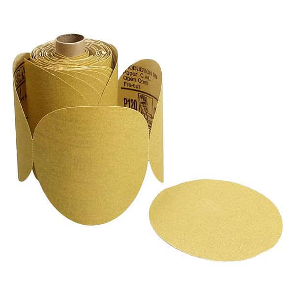 Paper Disc Roll, 6in.dia., P120, PK4