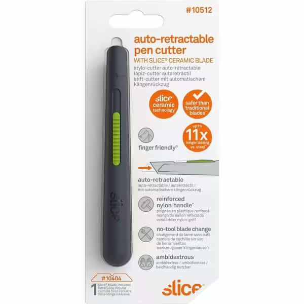 General Purpose Self-Retracting Pocket Utility Knife, Long Style