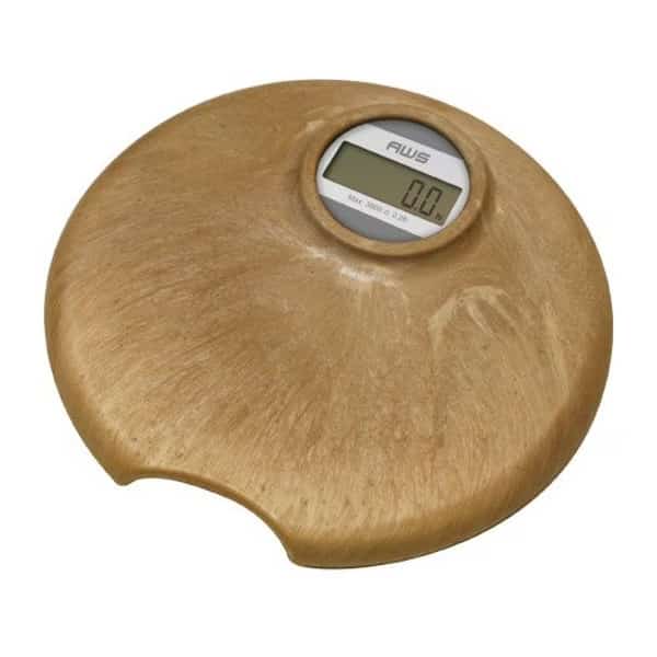 American Weigh Scales 396TERA Faux Marble Digital Personal Bathroom Scale with Battery