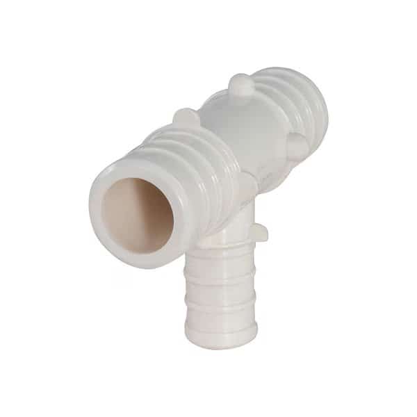 1'' x 1'' x 3/4'' PEX Barb Reducing Tee Pipe Fitting; Plastic Poly Alloy