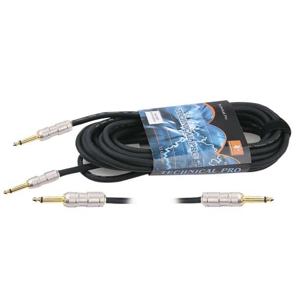 Technical Pro cqq1250 .25 in. to .25 in. Speaker Cables