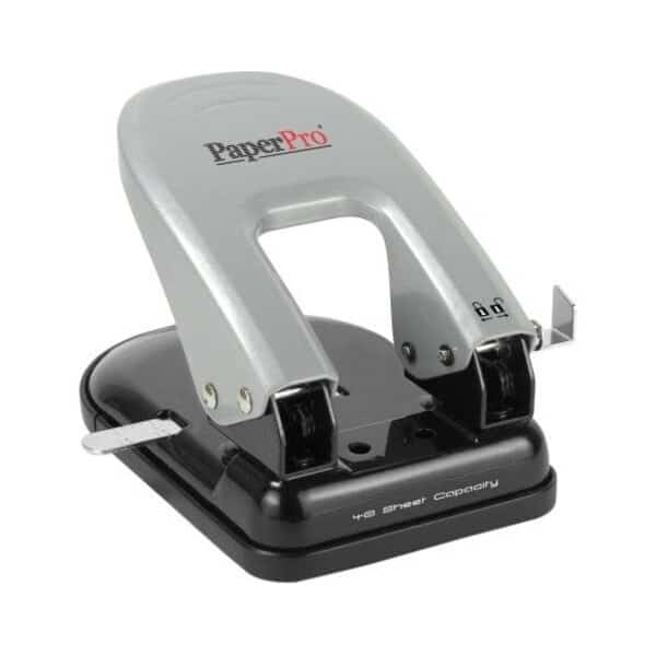 ACCENTRA INC. ACI2340 2- Hole Punch  Traditional  40 Sheet Cap  Black- Silver