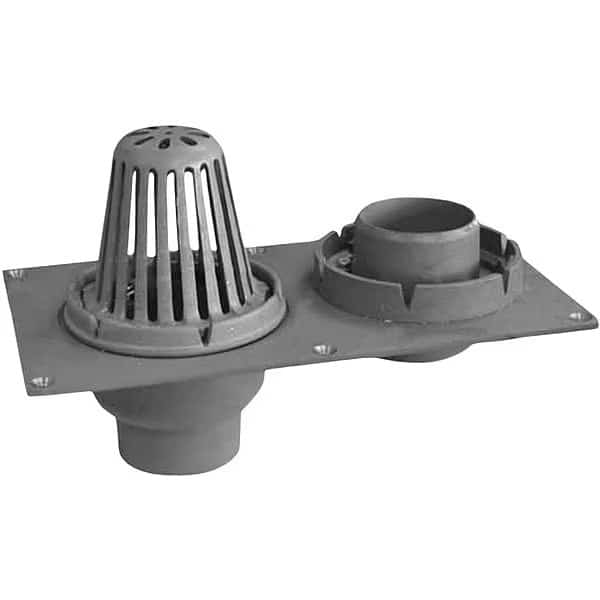 Round Roof Drain, cast iron, 2", No-Hub