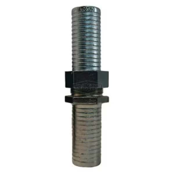 Long Shank Coupling, 1-1/4 in Nominal, NPSM x Hose End Style, Domestic