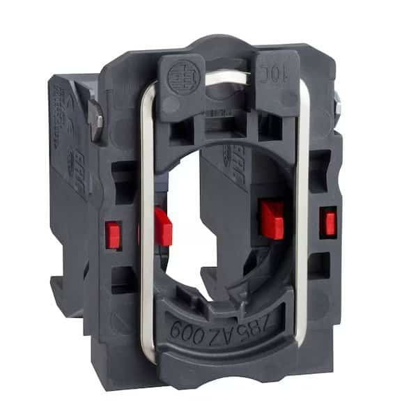 Single contact block with body/fixing co, SCHNEIDER ELECTRIC, Mfr# ZB5AZ1044