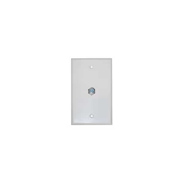 TV Wall Plate 1-F81 2.5GHz White, STEREN, Mfr# 200-267WH