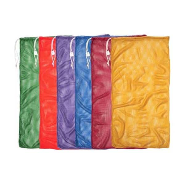 Mesh Equipment Bag, 24in x 36in, Assorted Colors, PK6