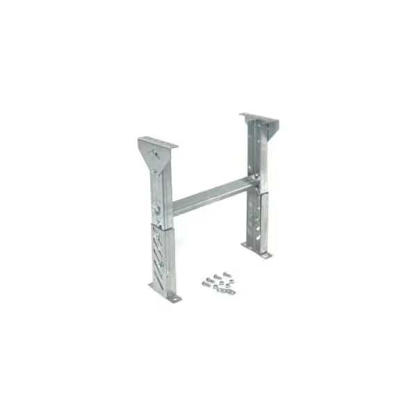 Omni Metalcraft 1.9" Roller Conveyor Leg Support 18"W I.D. with 54" to 66"H
