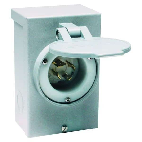 RELIANCE CONTROLS PB30 Power Inlet Box, 30 A, 125/250 V