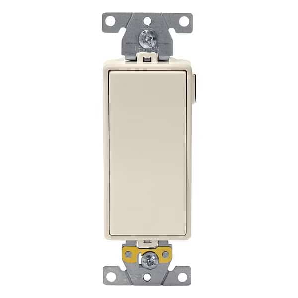 Wall Switch, Light Almond, Single Pole