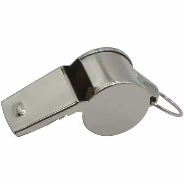 Whistle, Metal, Medium Weight, Silver, PK12