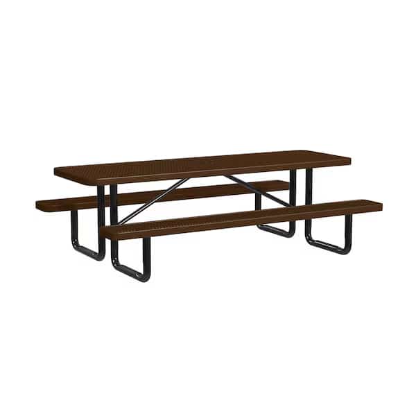 Stnd,Picnic Table,Ingrd Mount8ft.,Brown, Mfr#: T8XPIG-BROWN, LEISURE CRAFT INC.