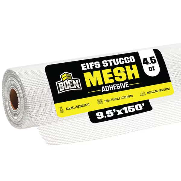 9-1/2" x 150' EIFS Mesh, 4.5oz, SelfAdh, 9.5"X150ft, White