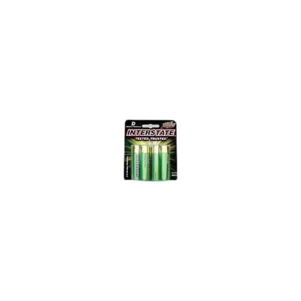 Alkaline Battery, D 1.5 V DC 2 PK
