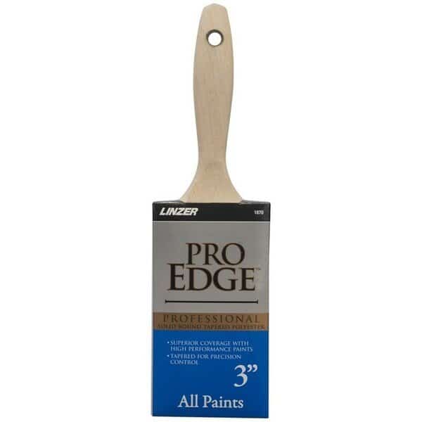 Paint Brush, 3 in W, NylonPolyester Bristle, Beavertail Handle