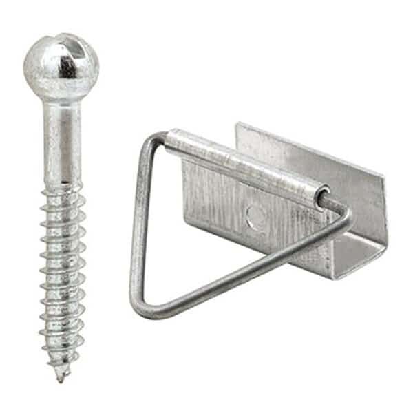 Bottom Latch, Aluminum, Mill, Silver, For 716 in Screen Frame