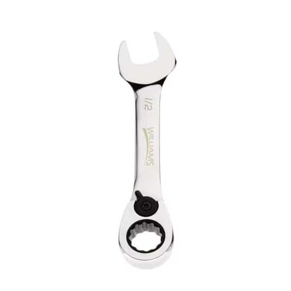 Williams Combo Ratchet Wrench, Stubby, 11/16"