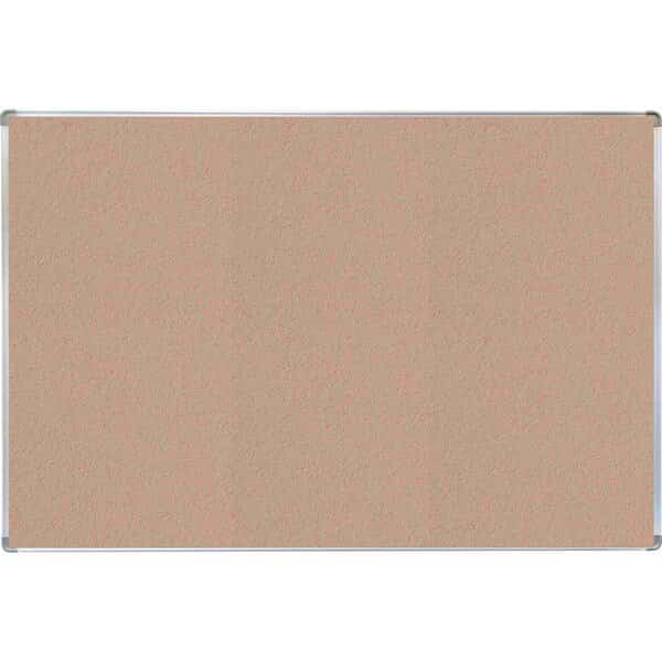 VIC Cork Bulletin Board with Euroframe Design 36"x48" Blanched Almond