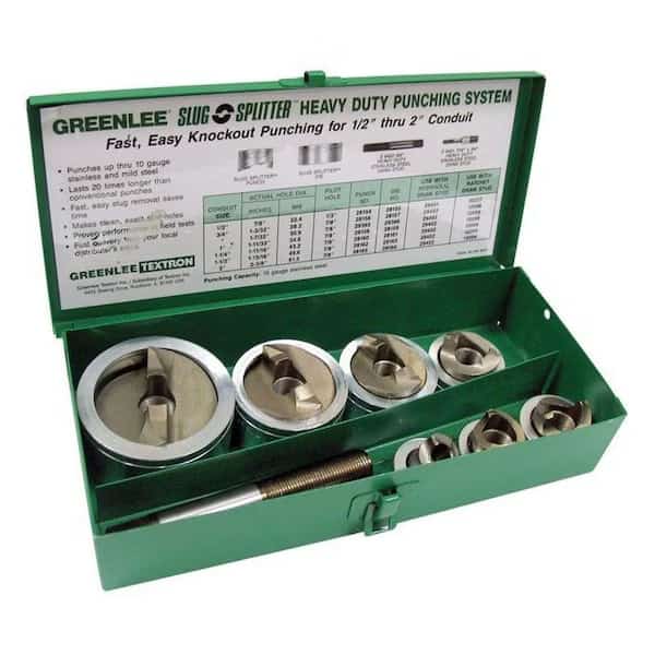 8 Piece Hydraulic Punch Driver Set, 10 ga.