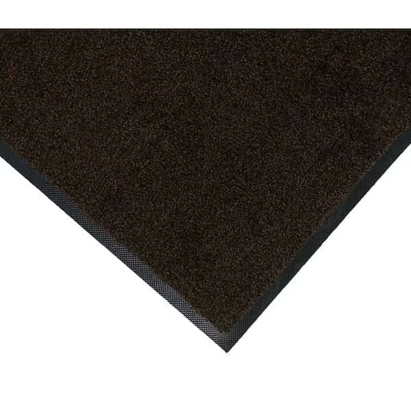 Plush Mat, Brown/Black 4' x 6', Smooth Backing