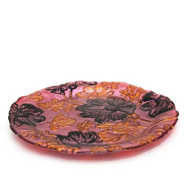Papillion Side Plate RoseGold & Black