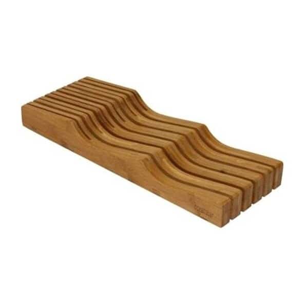 Oceanstar KB1354 Oceanstar In-Drawer Bamboo Knife Organizer