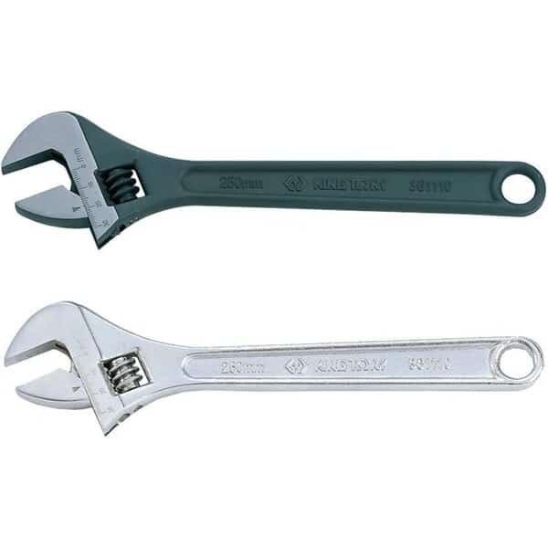 Adjustable Wrench 8" SAE+METRIC SATI