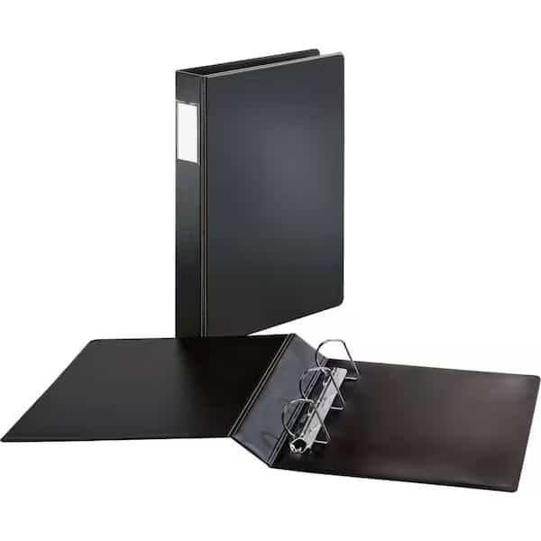Legalsize SlantD Binders, Black