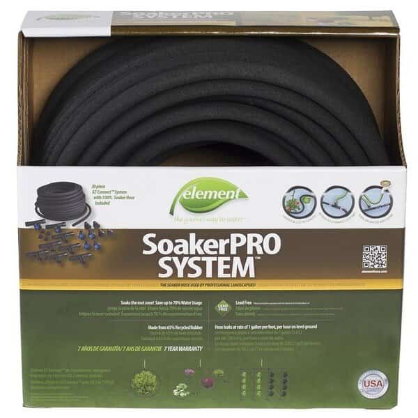 ELSPAK38100CC Soaker Hose, 100 ft L, Plastic