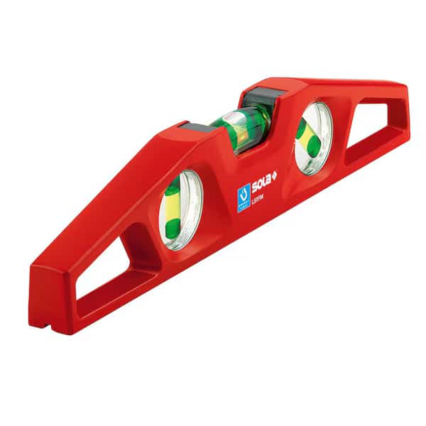 Torpedo Level, Alum, 10 In, Magnetic, Red