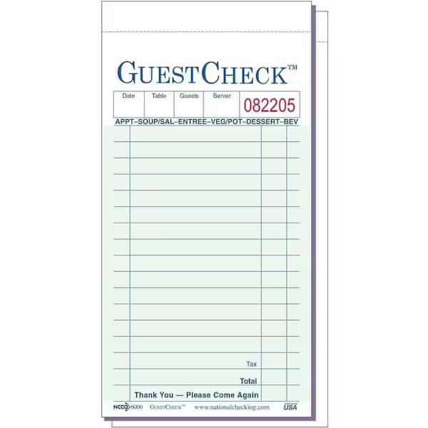 Carbon 17 Line Gst Checks 2Pt, PK2500, Grn