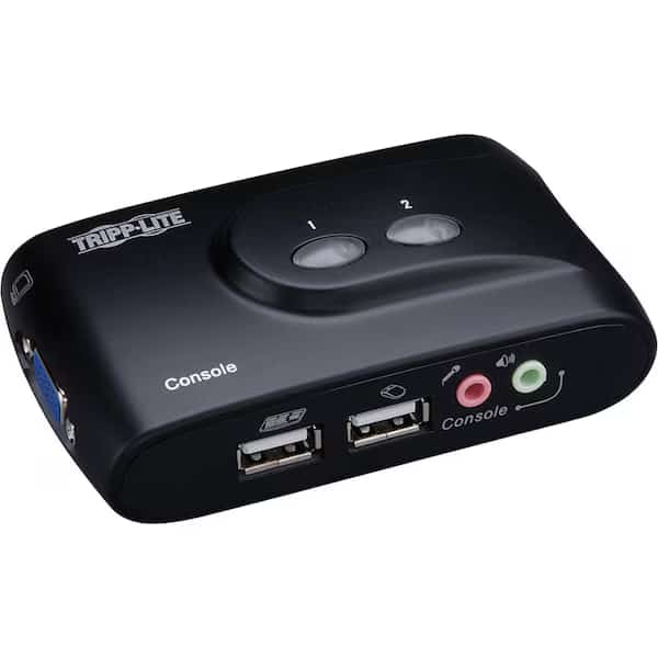 KVM, 2-Port, USB, Audio, Compact, TRIPP LITE, Mfr# B004-VUA2-K-R