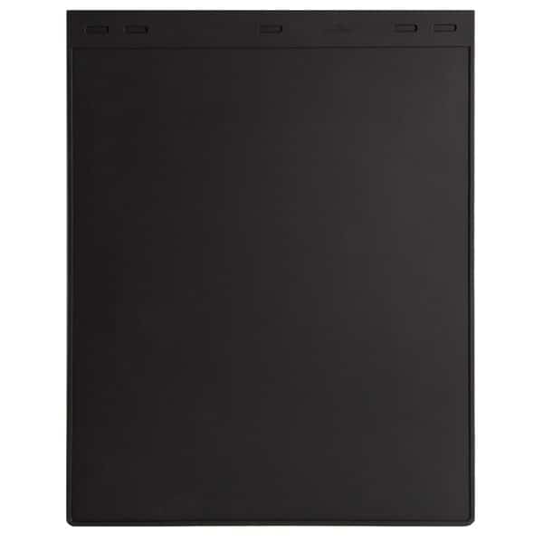 Universal 18 x 24 Set Of 2 Flat Without Logo Black Fiberglass Reinforced Screw On