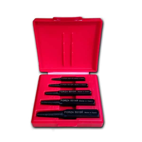 5 PC LEFT HANDED STUD EXTRACTOR SET