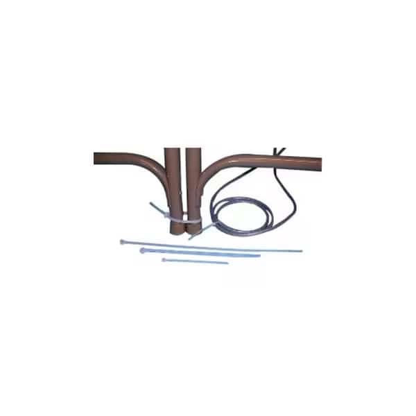 Cable Tie, 8 in L, Natural, Nylon, 50 lb Strength, 1000 PK