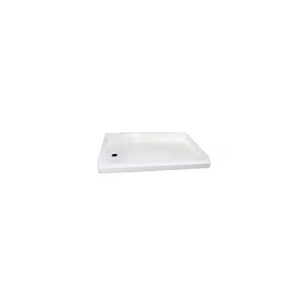 BATHTUBS SHOWERS AND SINKS RV 24 Inch x 36 Inch x 357 To 423 Inch Left Hand Drain White High Im