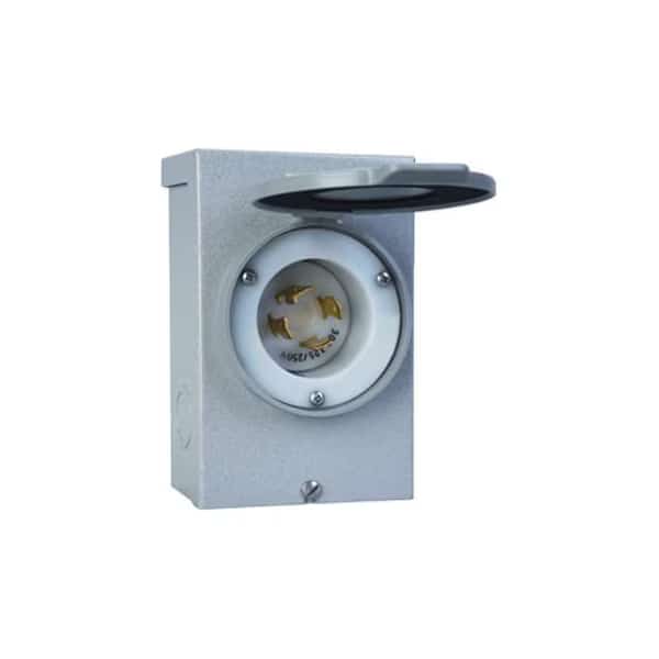 Outdoor Power Inlet Box, 30 Amps, RELIANCE CONTROLS, Mfr# PB30