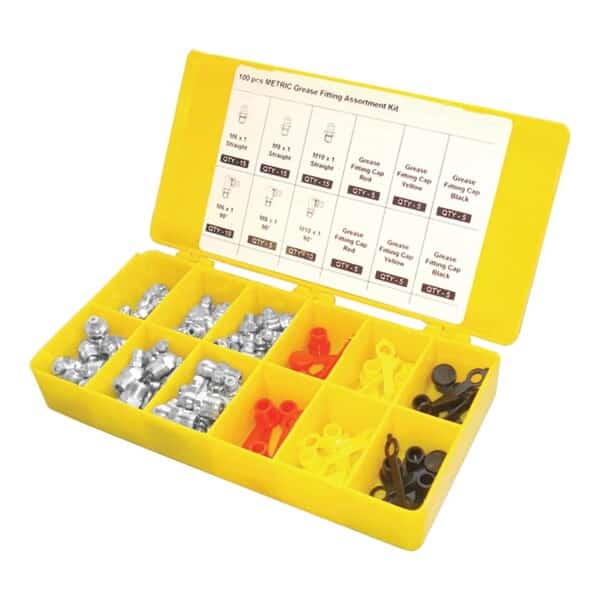 Grease Fitting And Cap Set, 100 pcs.