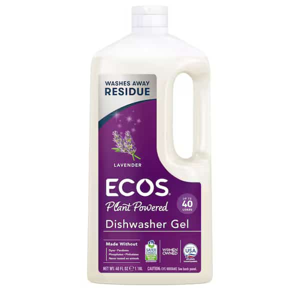 Auto Dishwasher Gel, Lavender, 40 oz., PK8, Ecos, Mfr#: 973008