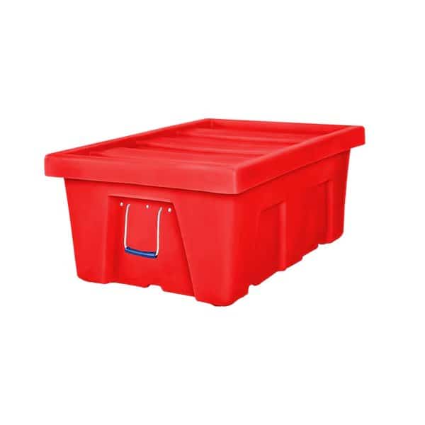 Bulk Ship Container, 6.5 cubic ft., 350lb. capacity, RED