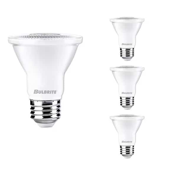 50 - Watt Equivalent PAR20 Dimmable Medium Screw LED Light Bulb Cool White Light 4000K, 4PK