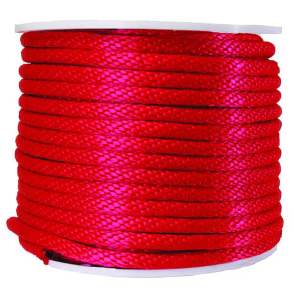 Koch Industries 5/8 in. D X 140 ft. L Red Solid Braided Polypropylene Derby Rope