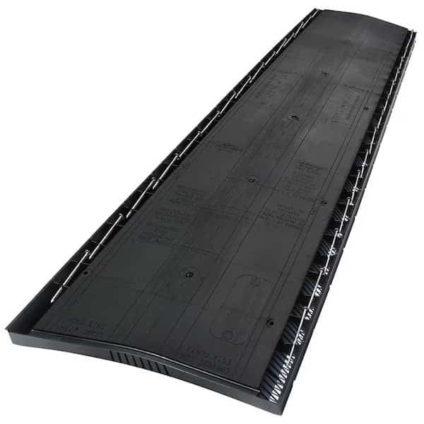 COBRA Exhaust Vent, 4 ft L, Polypropylene, Black