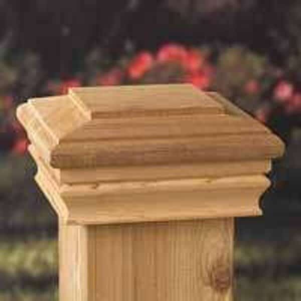 Maine Ornamental 72213 Post Cap, 3-1/2 x 3-1/2 in Post/Joist, 4 in L, 4 in W