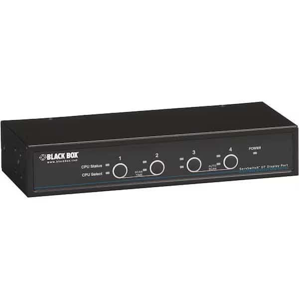 4 Port Display Port Kvm w/ Usb And Aud