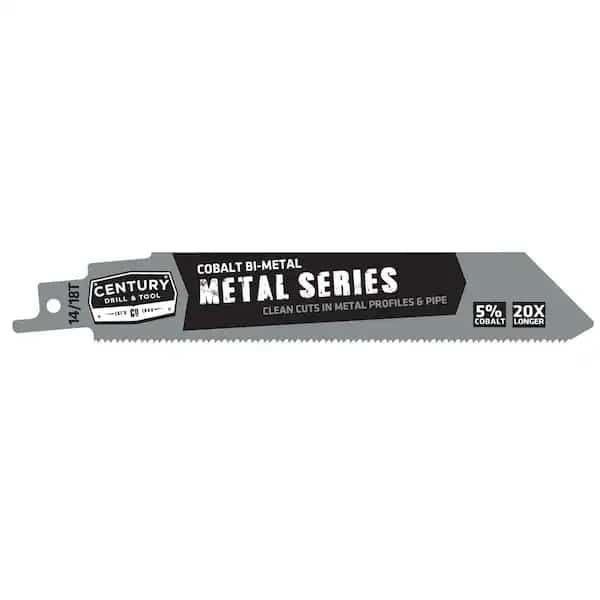 Recip Blade Metal Series 14/18Tx6 1" W .042 Thick 1/2" Univ Shank 2Pak