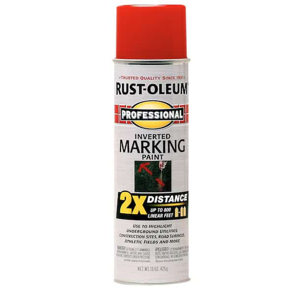 Inverted Marking Paint, 15 Oz, Safety Red