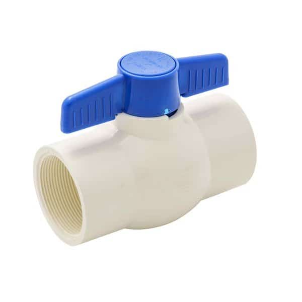 Schedule Ball Valve, Pvc, 40, Ips 2" PK2