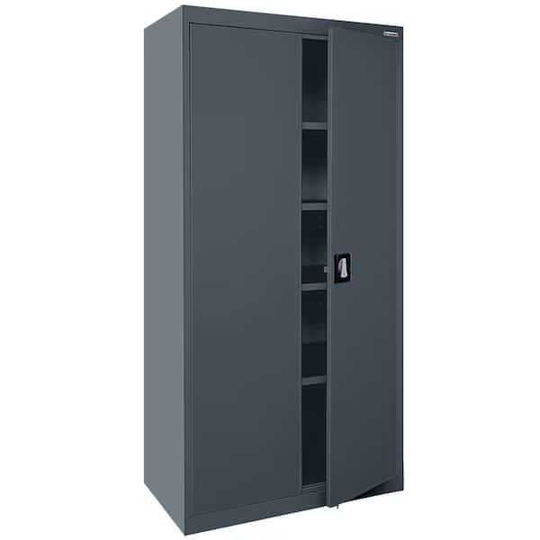 20/22 ga. Steel Storage Cabinet, 36 in W, 72 in H, Stationary, SANDUSKY LEE, Mfr# EA4R361872-02
